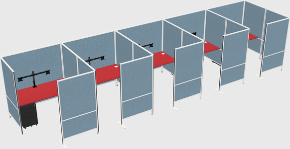 Flexible panel system with privacy