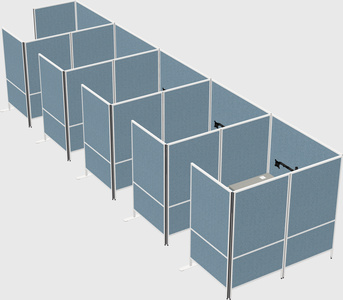 Flexible panel system with privacy