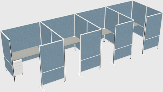 Flexible panel system with privacy