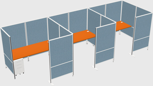 Flexible panel system with privacy