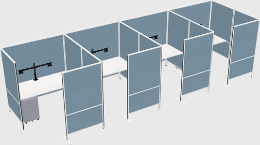 Flexible panel system with privacy