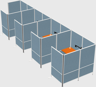 Flexible panel system with privacy