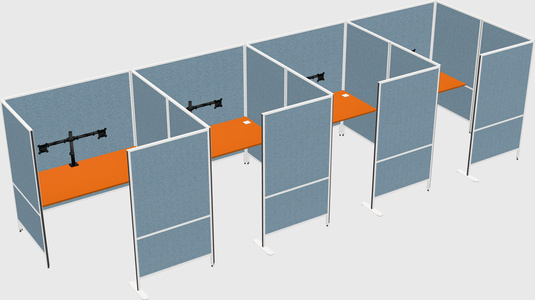 Flexible panel system with privacy