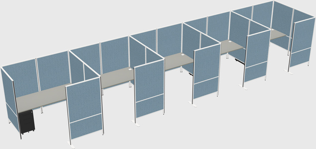 Flexible panel system with privacy