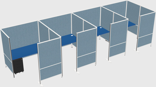 Flexible panel system with privacy