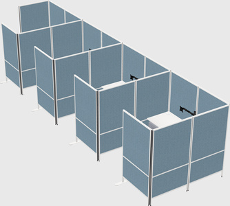Flexible panel system with privacy