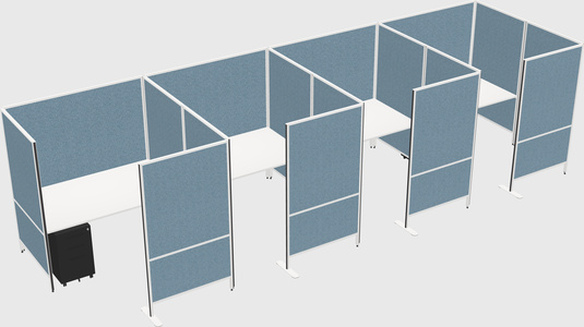 Flexible panel system with privacy