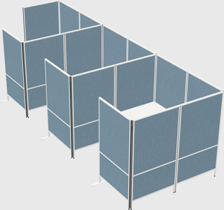 Flexible panel system with privacy