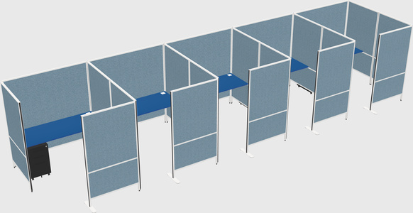 Flexible panel system with privacy