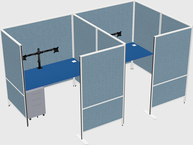 Flexible panel system with privacy