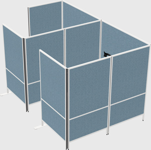 Flexible panel system with privacy