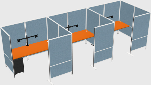 Flexible panel system with privacy
