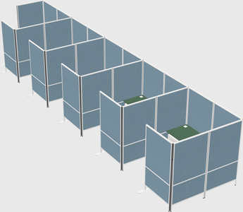 Flexible panel system with privacy