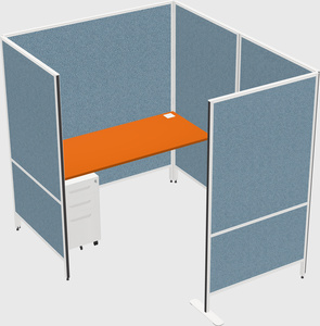 Flexible panel system with privacy