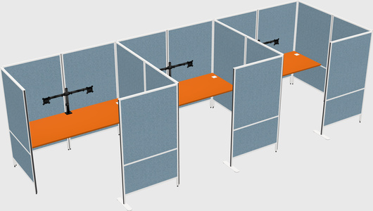 Flexible panel system with privacy