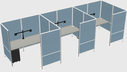 Flexible panel system with privacy