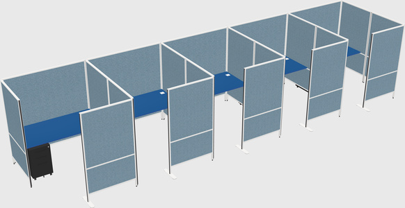 Flexible panel system with privacy