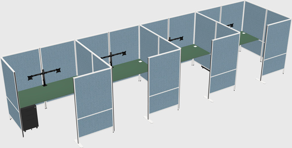 Flexible panel system with privacy