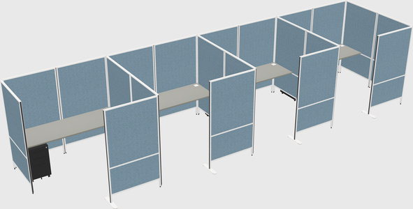 Flexible panel system with privacy