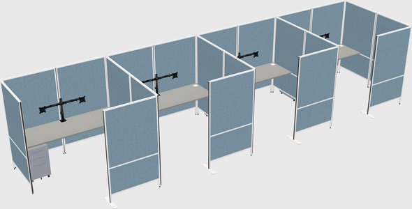Flexible panel system with privacy