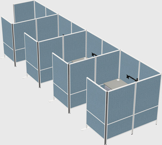 Flexible panel system with privacy