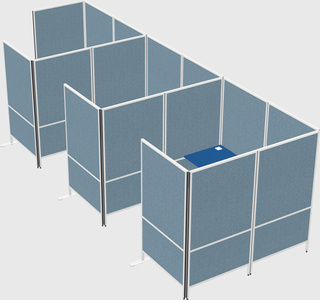 Flexible panel system with privacy