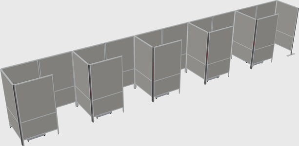 Small private panel system