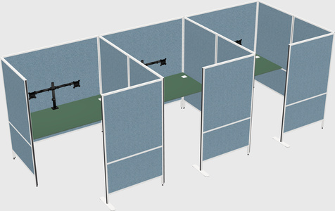 Flexible panel system with privacy