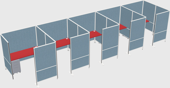 Flexible panel system with privacy