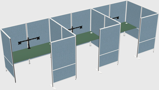 Flexible panel system with privacy