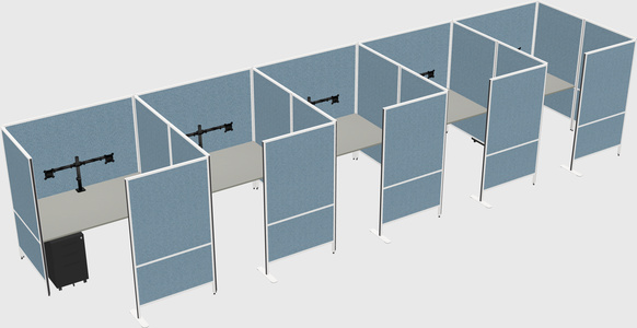 Flexible panel system with privacy