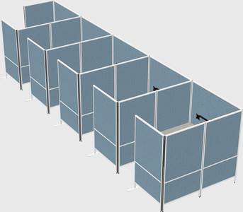Flexible panel system with privacy