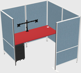 Flexible panel system with privacy