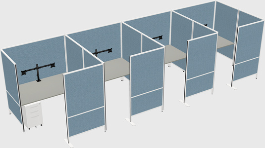 Flexible panel system with privacy