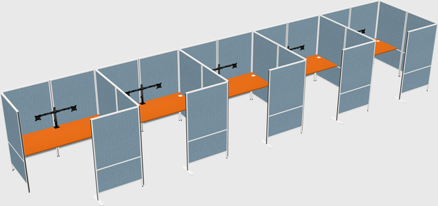 Flexible panel system with privacy