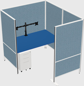 Flexible panel system with privacy