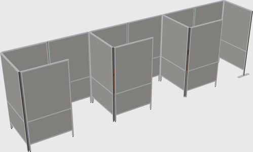 Small private panel system
