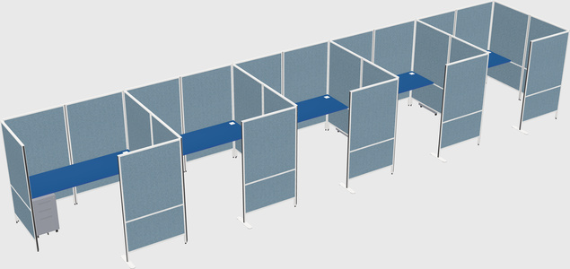 Flexible panel system with privacy