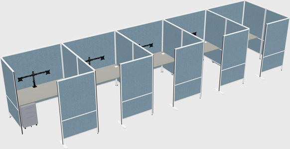 Flexible panel system with privacy