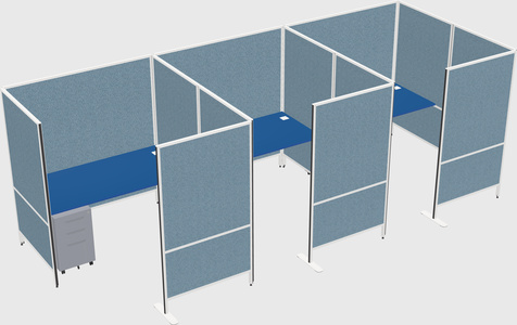 Flexible panel system with privacy