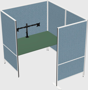 Flexible panel system with privacy