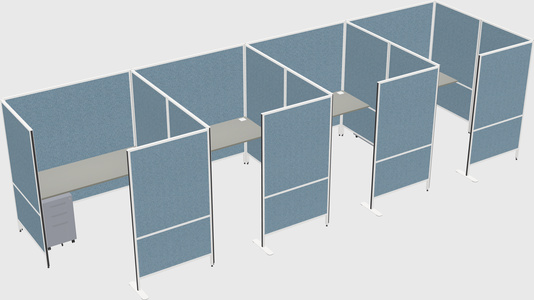 Flexible panel system with privacy