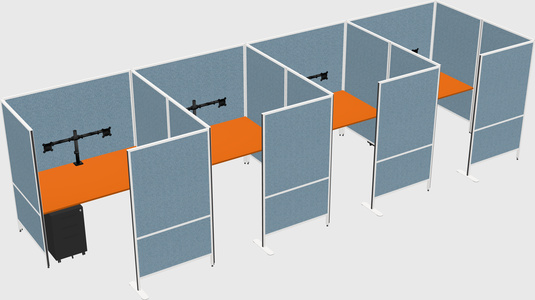 Flexible panel system with privacy