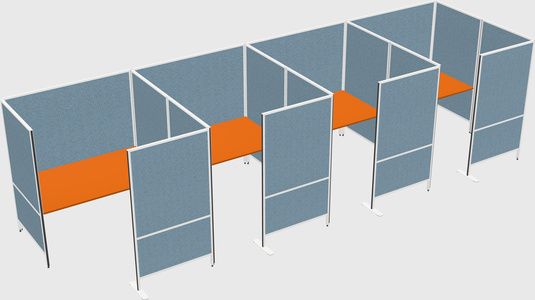 Flexible panel system with privacy