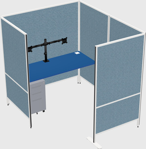 Flexible panel system with privacy