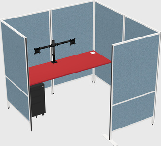 Flexible panel system with privacy