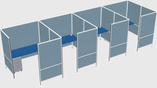 Flexible panel system with privacy