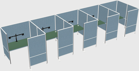 Flexible panel system with privacy
