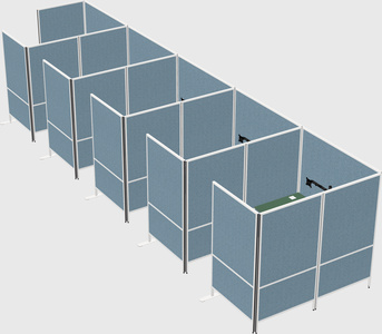 Flexible panel system with privacy