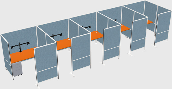 Flexible panel system with privacy